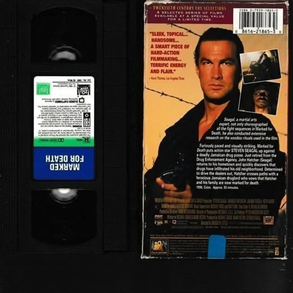Marked for Death Used VHS Action‎ Movie